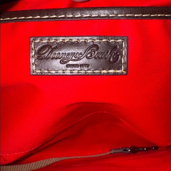 Dooney & Bourke Croco Small Shannon Tote Embossed Leather Top Handle Hook & Loop - Picture 8 of 9